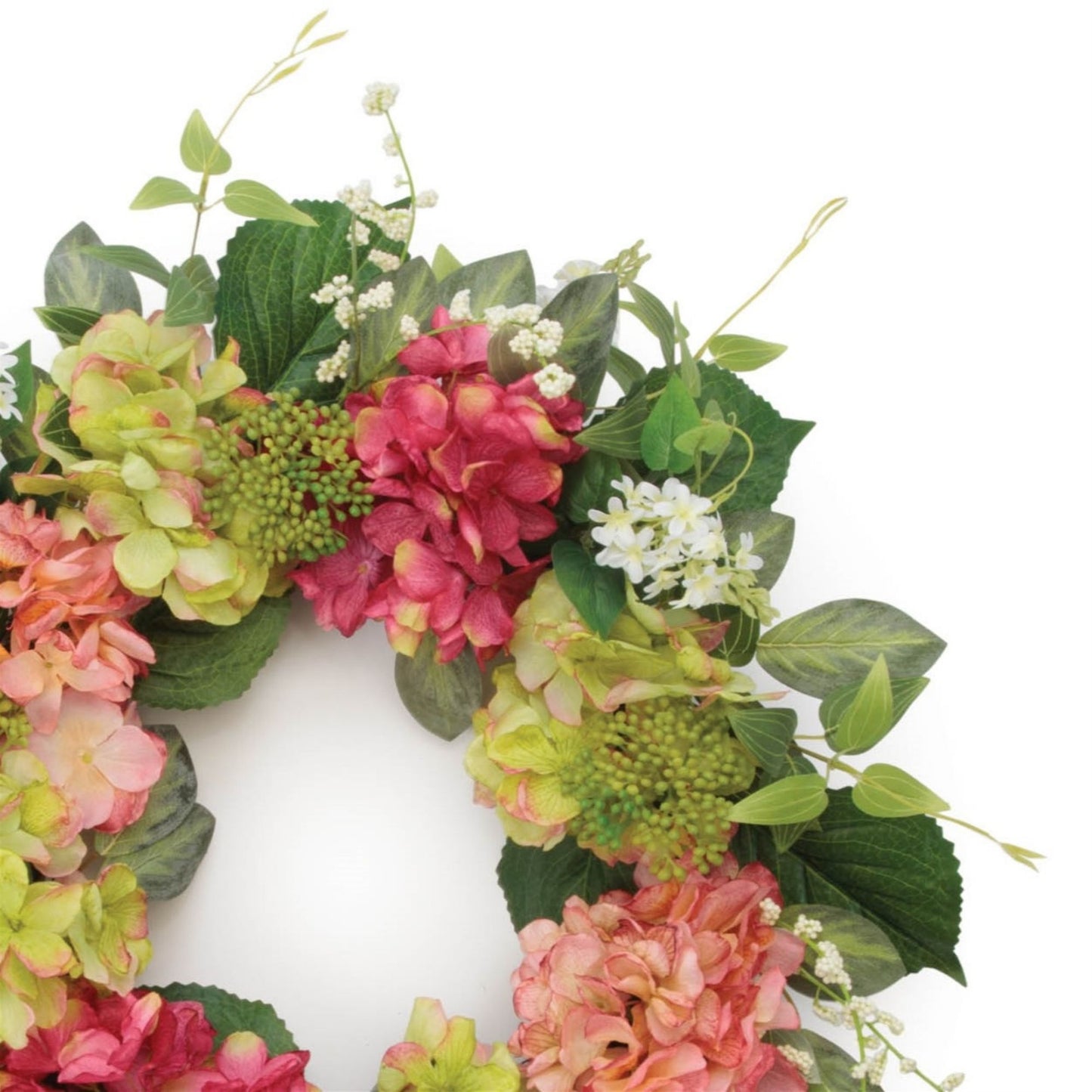 Hydrangea Floral Wreath 22"D alternate view 3