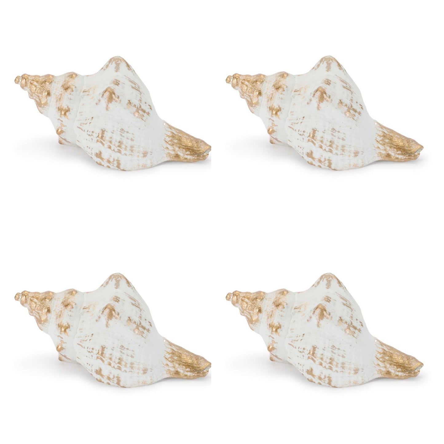 Whitewashed Coastal Seashell Décor (Set of 4) alternate view 2