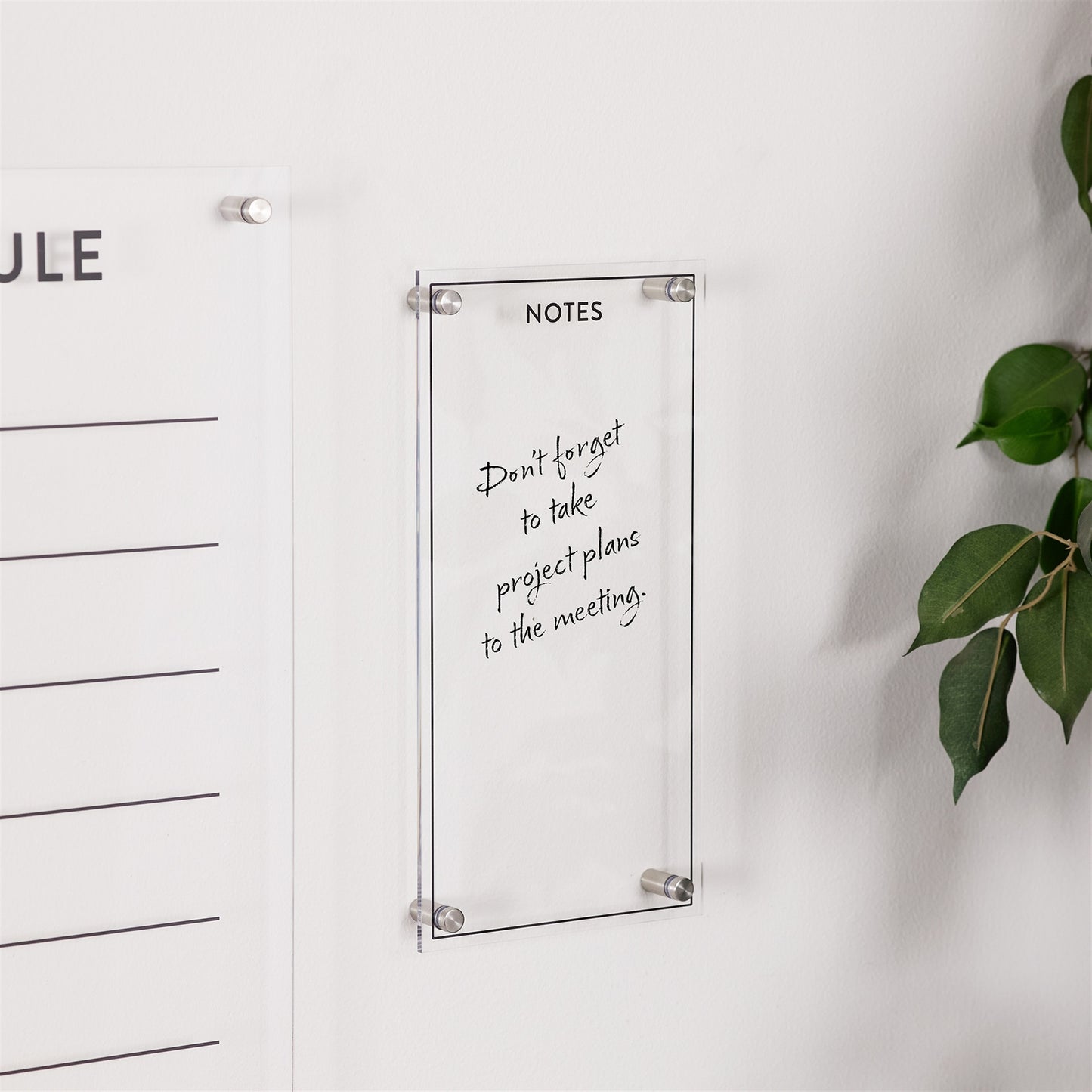 Acrylic Dry Erase Notes Board 13"H alternate view 2