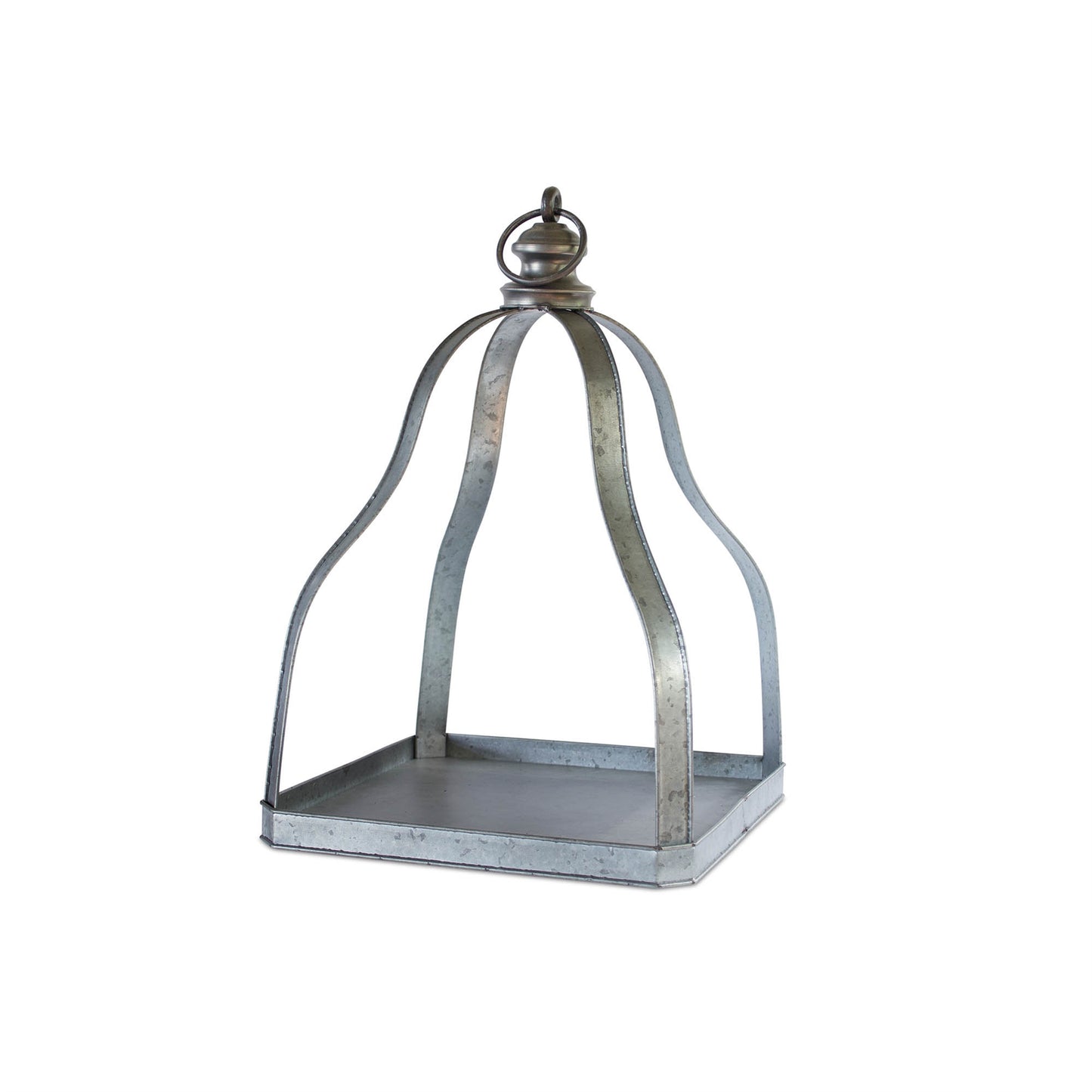 Galvanized Metal Lantern with Open Design (Set of 2) alternate view 3