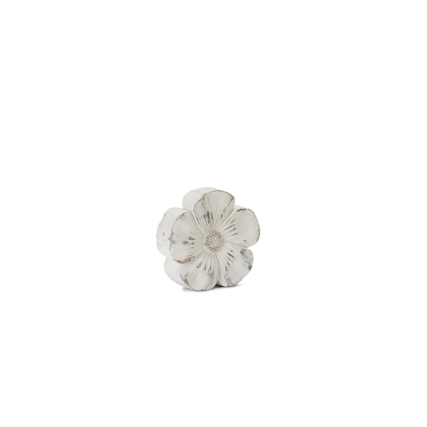 White Washed Stone Flower Decor (Set of 3) alternate view 5