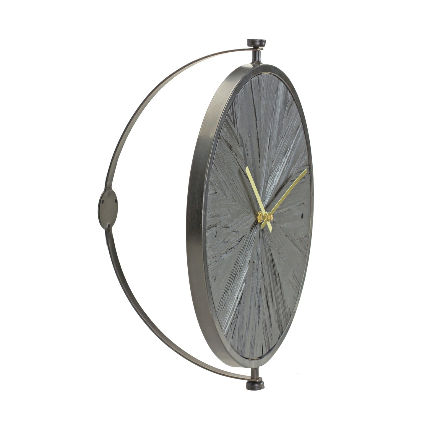 Modern Wood Wall Clock with Suspended Stand 16.25"D alternate view 2