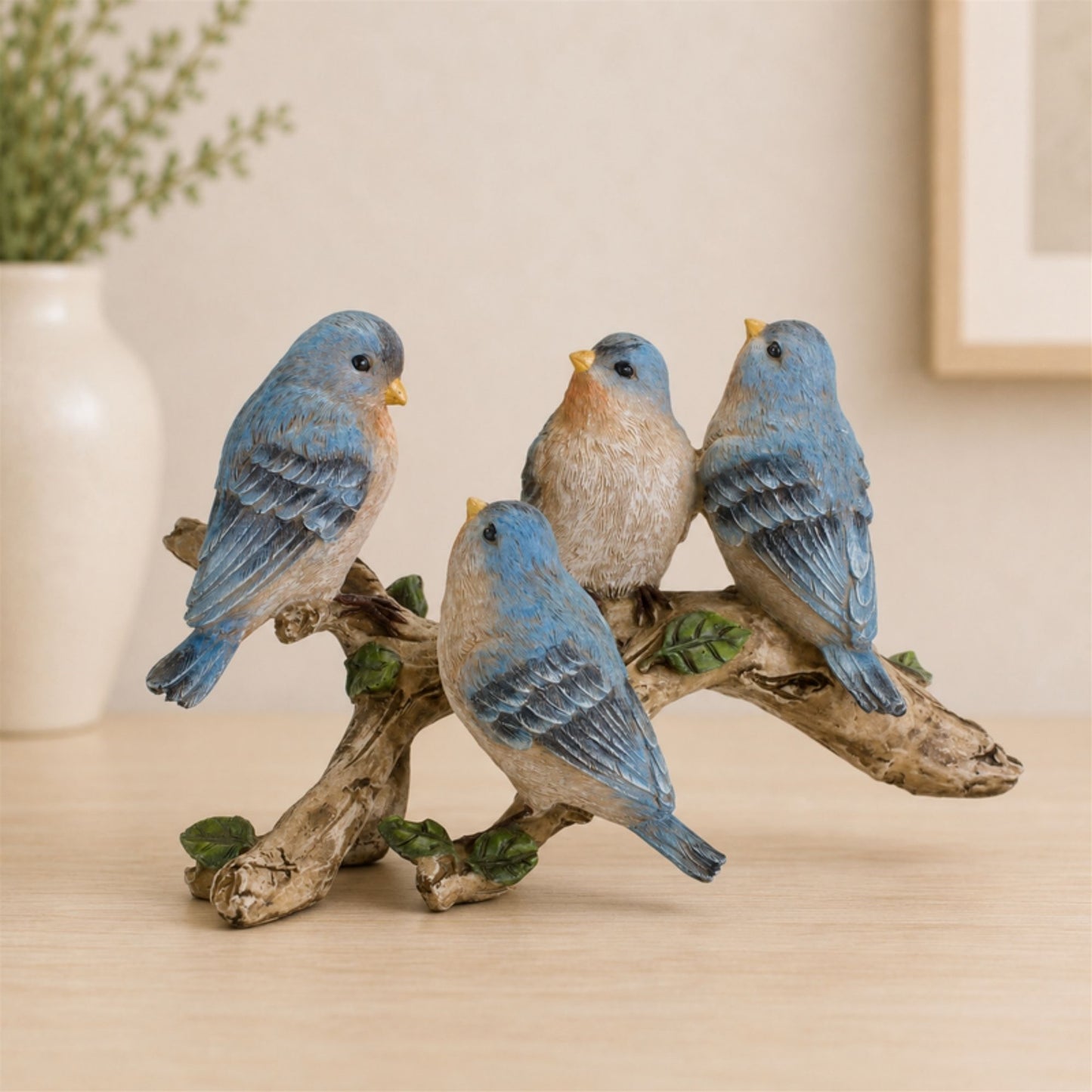 Blue Birds on Branch Figurine 11"L alternate view 3