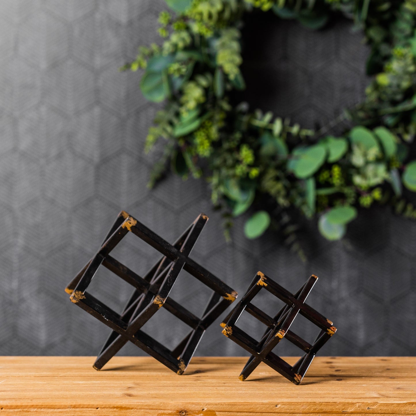 Modern Metal Star Sculpture (Set of 2) alternate view 2