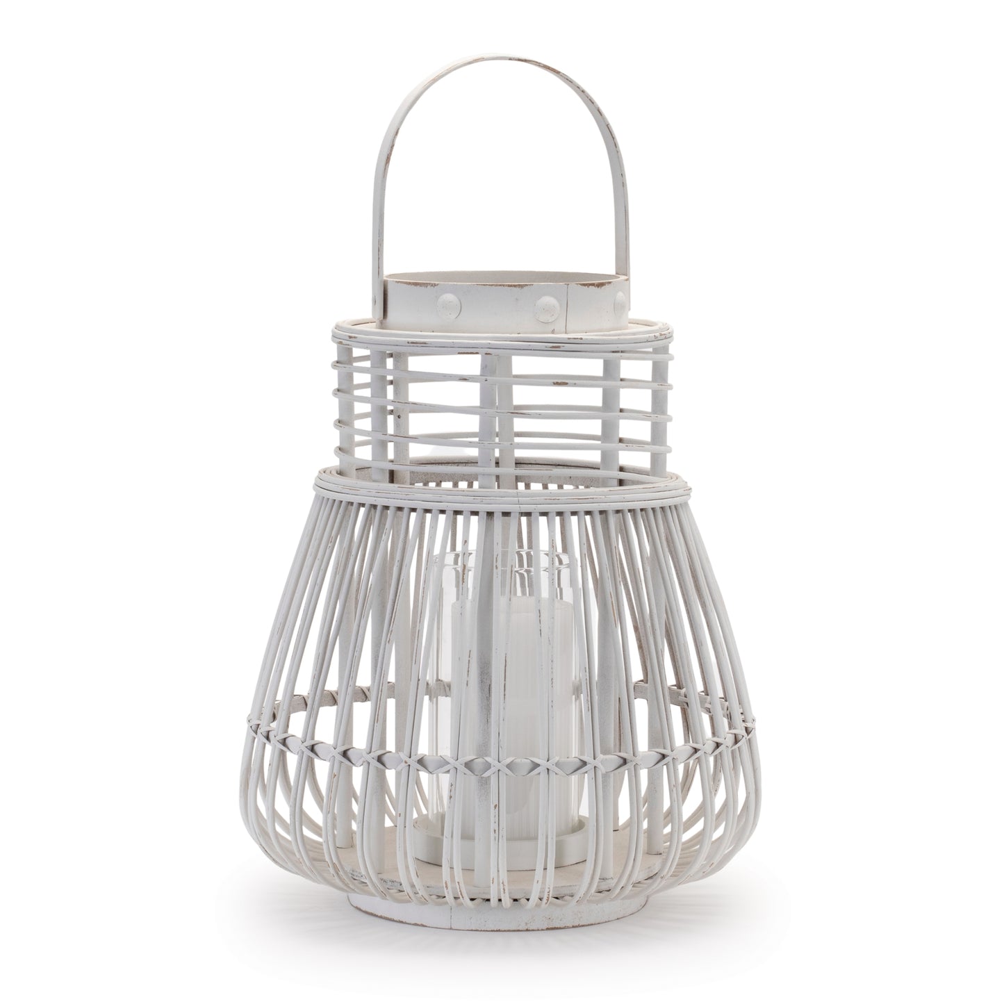 Woven Rattan Lantern 14.5"H alternate view 2