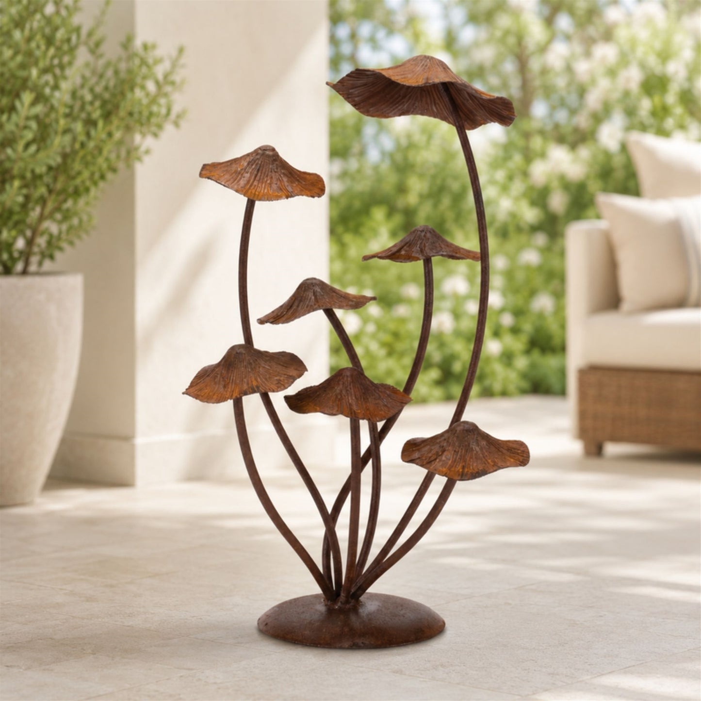 Bronze Metal Mushroom Garden Accent 17"H alternate view 3