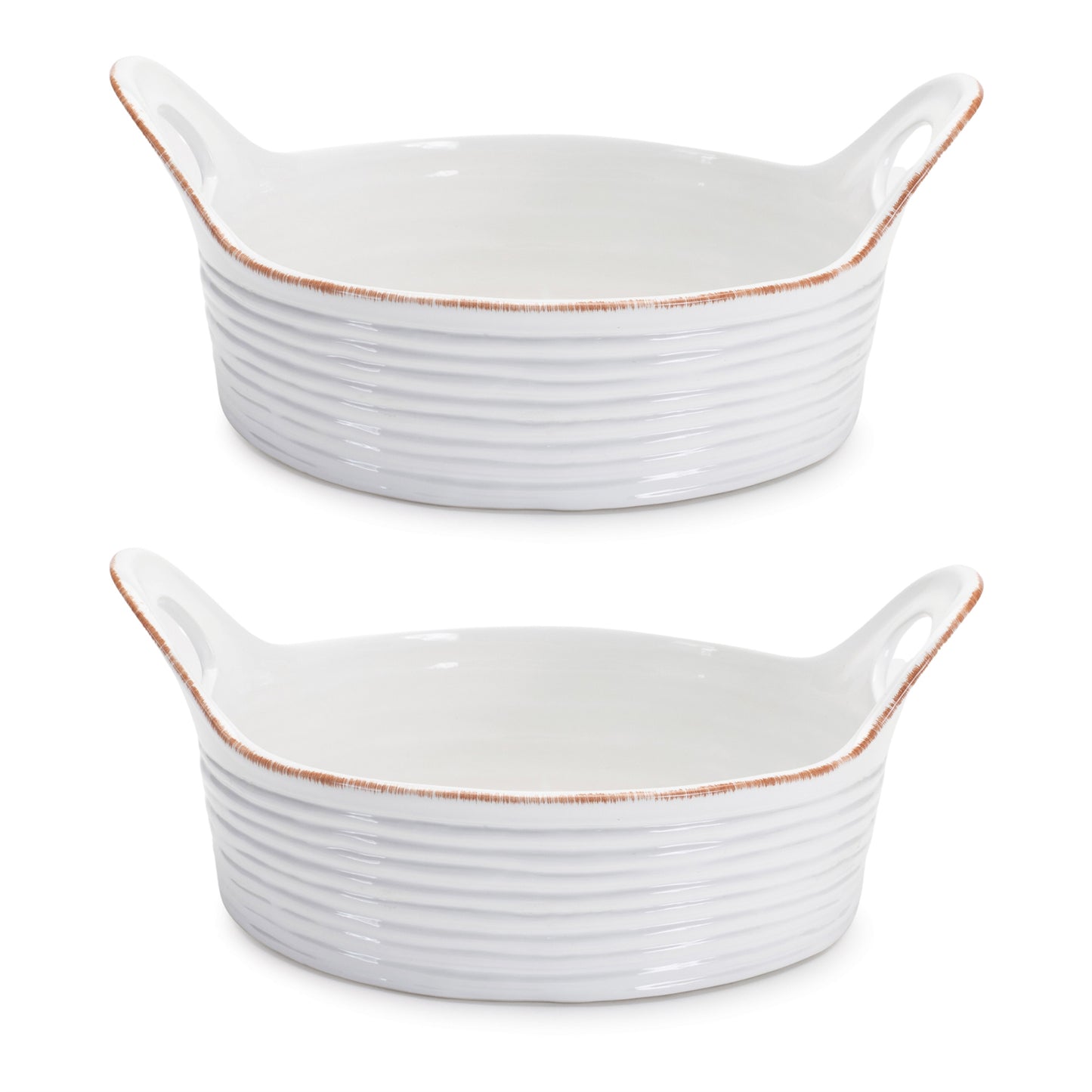Ceramic Bowl with Handles (Set of 2) alternate view 2