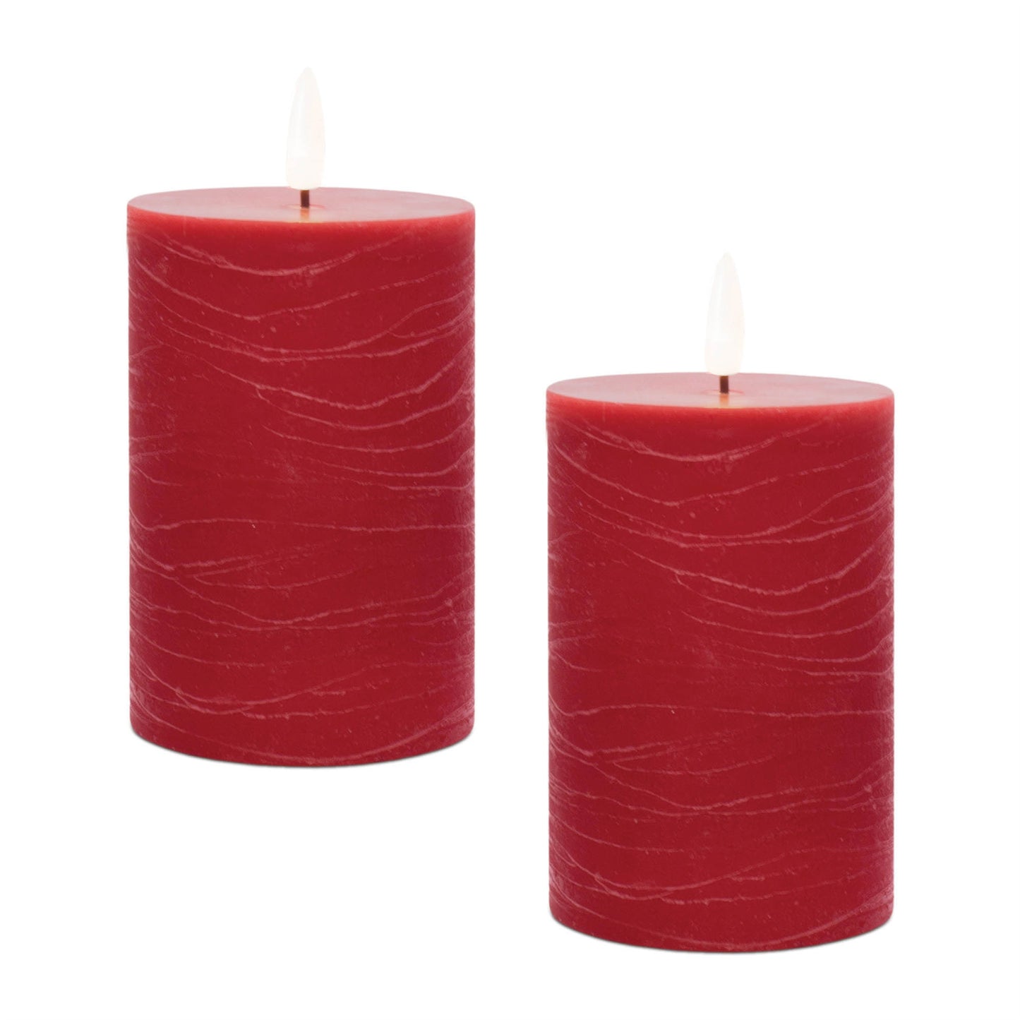 FIA Wick Red Pillar Candle (Set of 2) alternate view 4