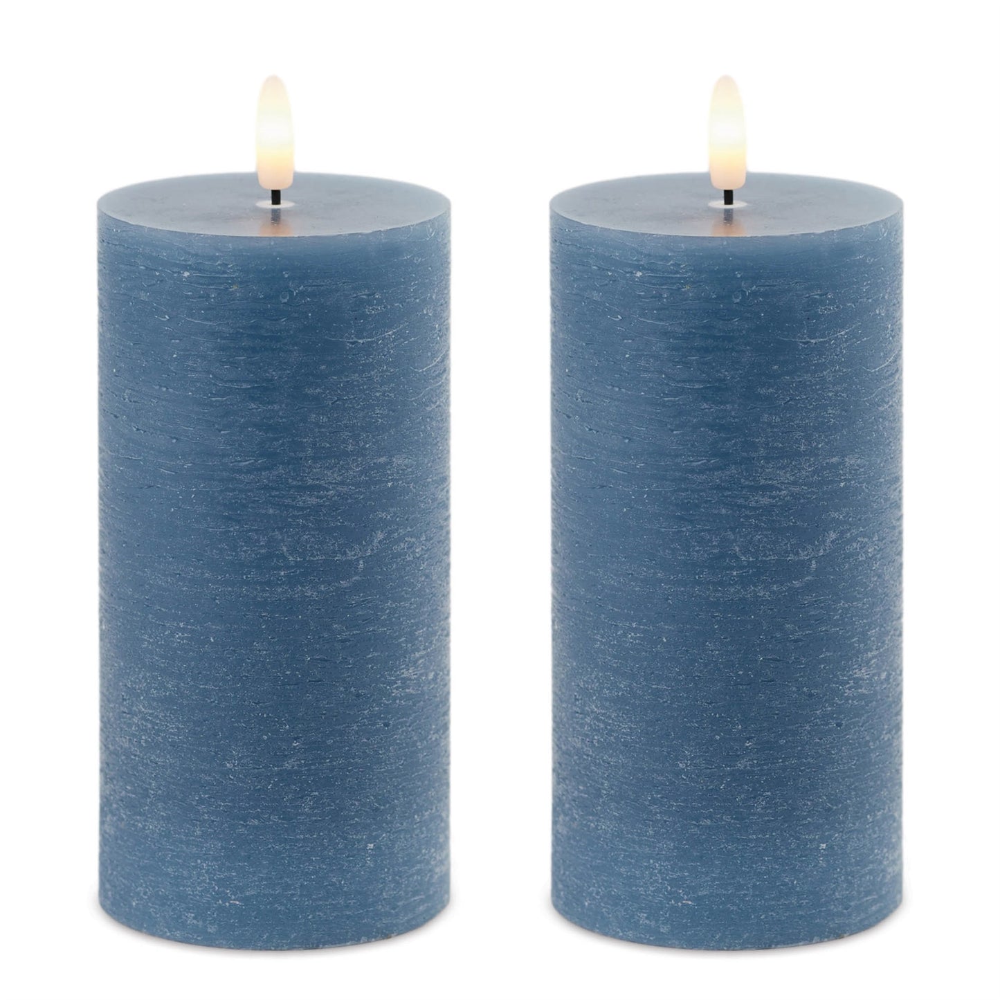 FIA Wick Blue Pillar Candle (Set of 2) alternate view 3