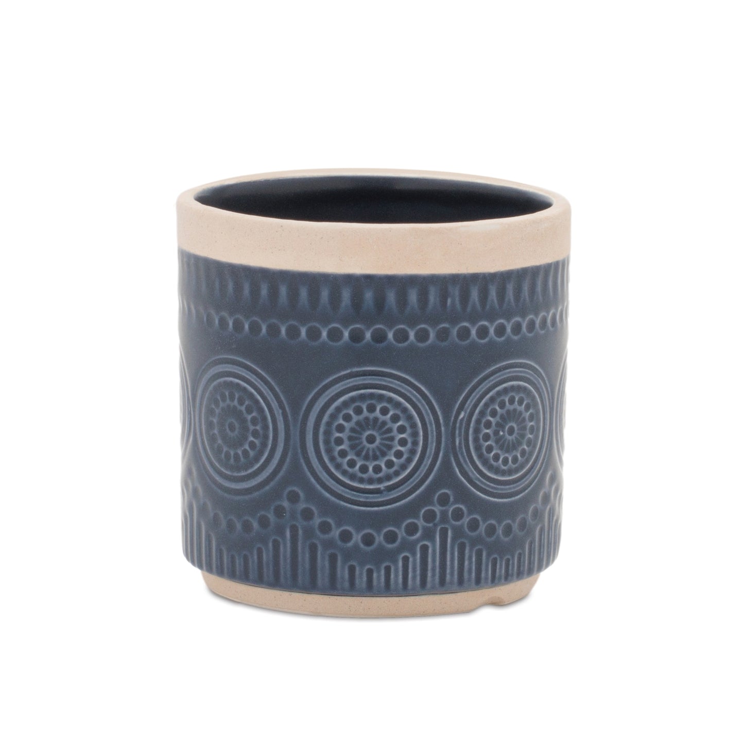 Ceramic Mandala Pattern Planter (Set of 2) alternate view 4