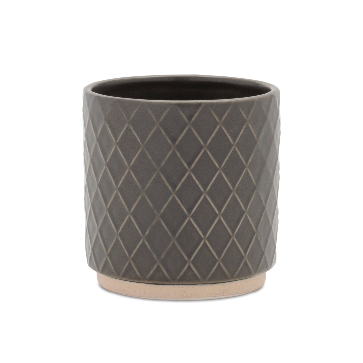 Ceramic Diamond Pattern Planter (Set of 2) alternate view 3