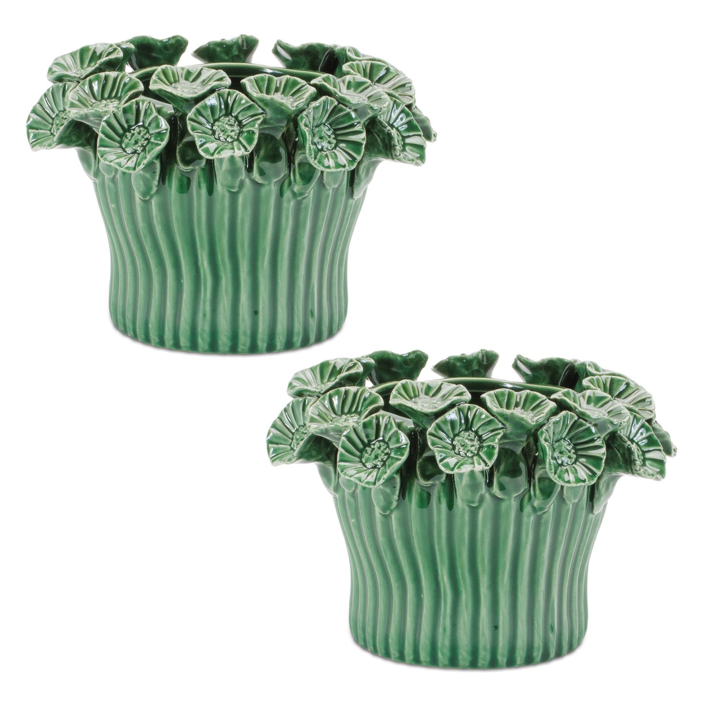 Storeware Bud Vase with Floral Accent (Set of 2) alternate view 3