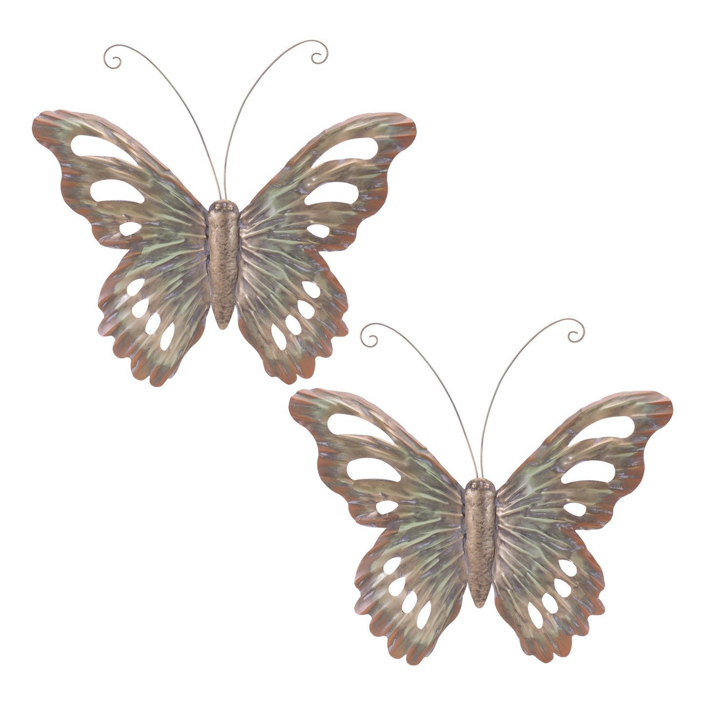 Distressed Metal Butterfly Wall Hanging (Set of 2) alternate view 3