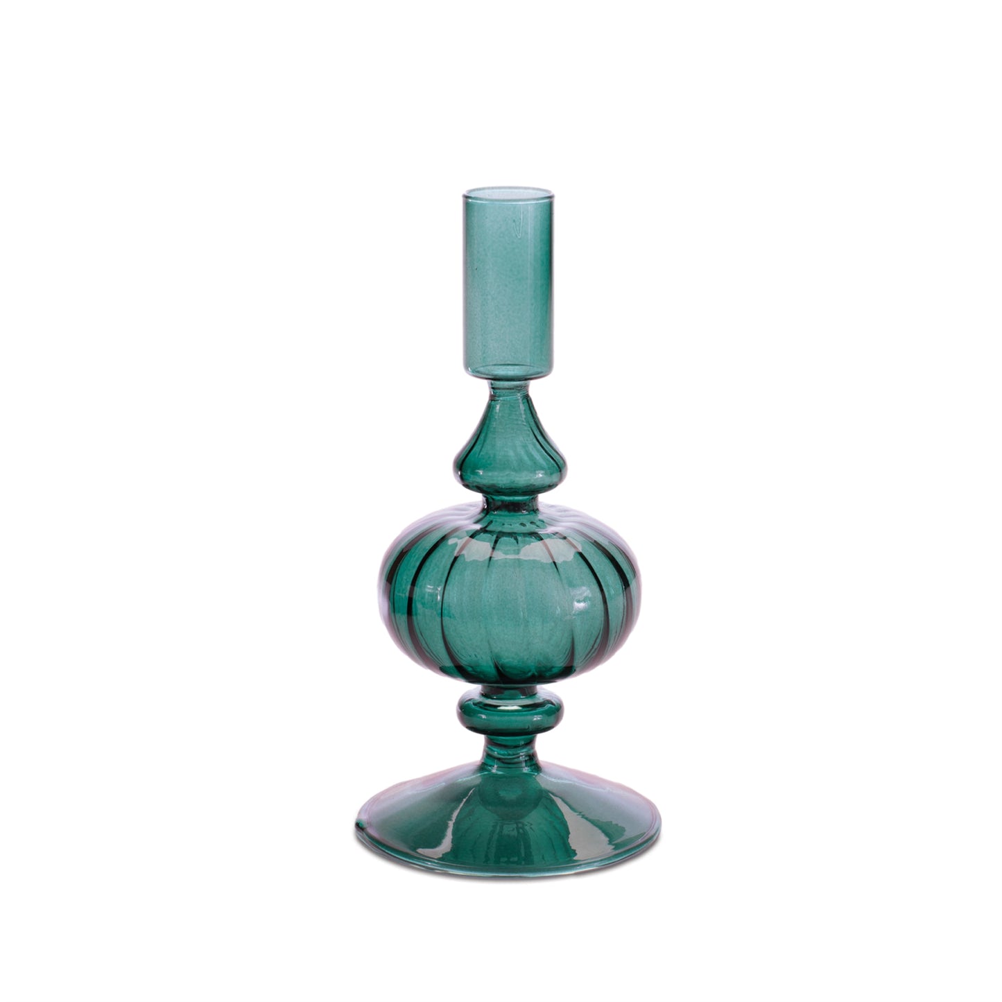 Ribbed Glass Taper Candle Holder (Set of 3) alternate view 5
