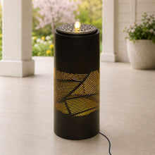Illuminated Cut-Out Metal Leaf Pattern Fountain 24"H alternate view 2