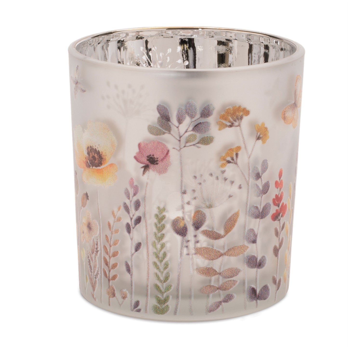 Frosted Wildflower Print Votive Holder (Set of 3) alternate view 3