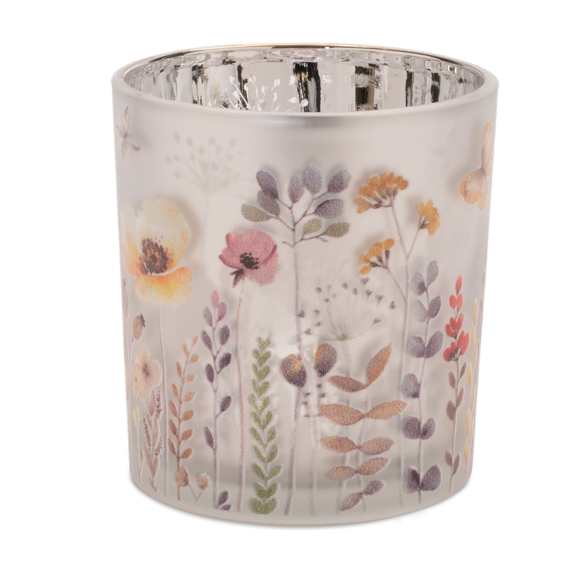 Frosted Wildflower Print Votive Holder (Set of 3) alternate view 3