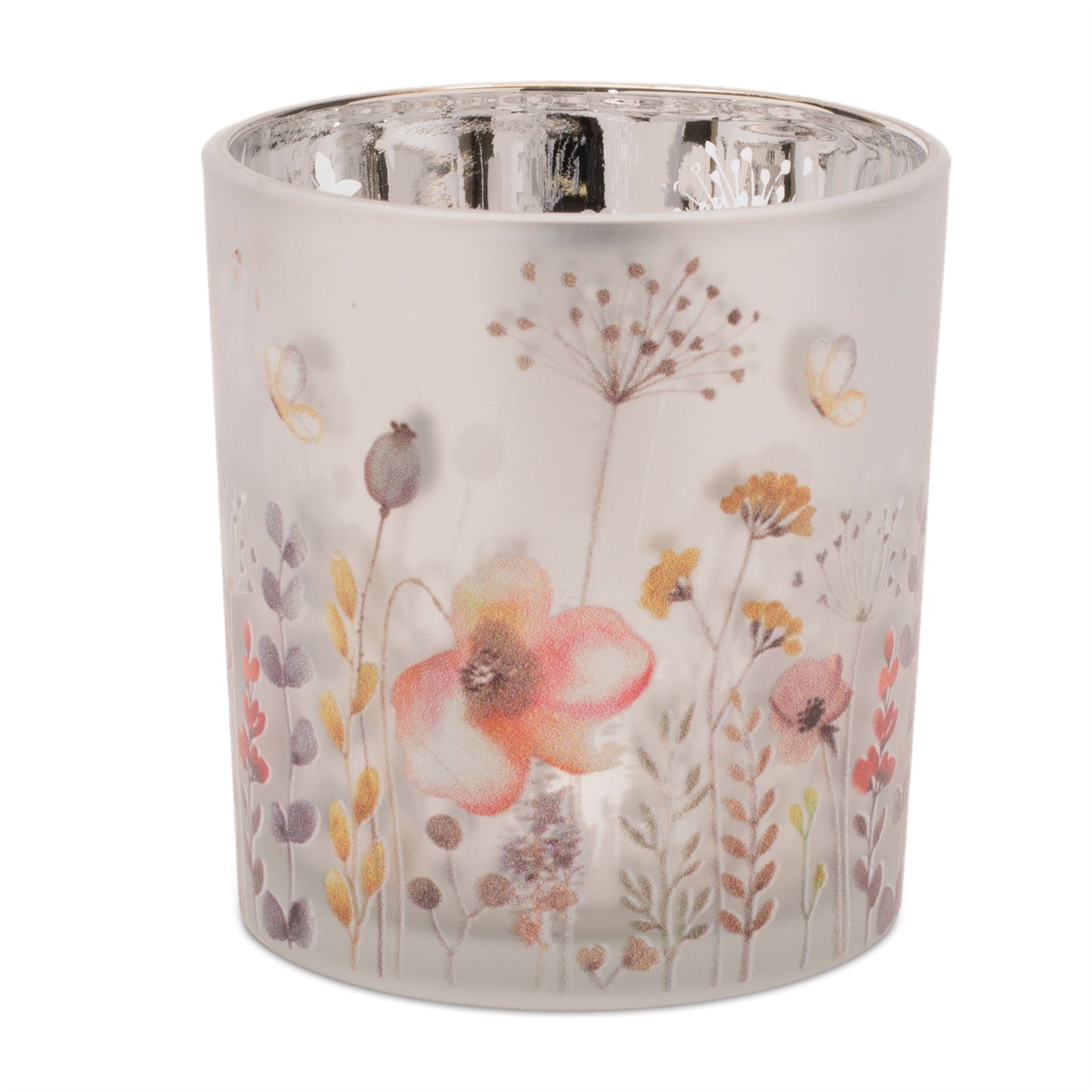 Frosted Wildflower Print Votive Holder (Set of 3) alternate view 4