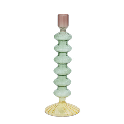 Multicolored Glass Taper Candle Holder (Set of 3) alternate view 4