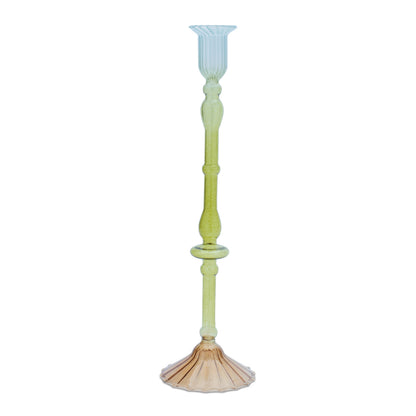 Multicolored Glass Taper Candle Holder (Set of 3) alternate view 3