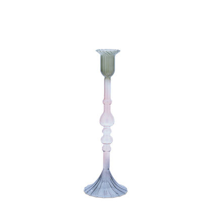 Multicolored Glass Taper Candle Holder (Set of 3) alternate view 4
