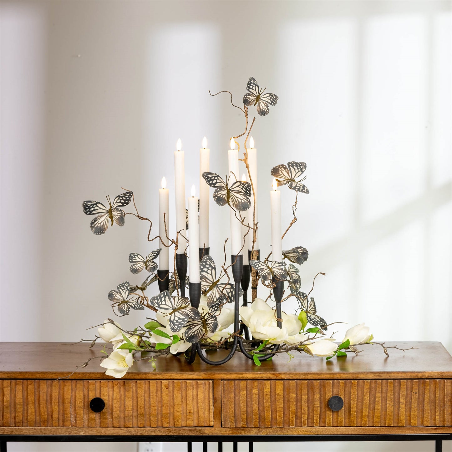 Modern Metal Tabletop Candelabra9"H alternate view 3