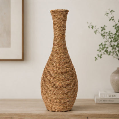 Woven Seagrass Floor Vase 27"H alternate view 2