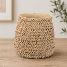 Braided Weave Cement Vase 9"D alternate view 2