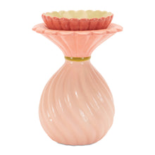 Floral Swirl Dolomite Candle Holder Vase (Set of 2) alternate view 2