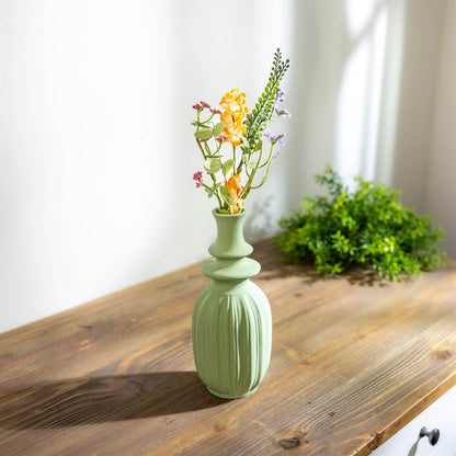 Ribbed Stoneware Bottle Vase (Set of 2) alternate view 2