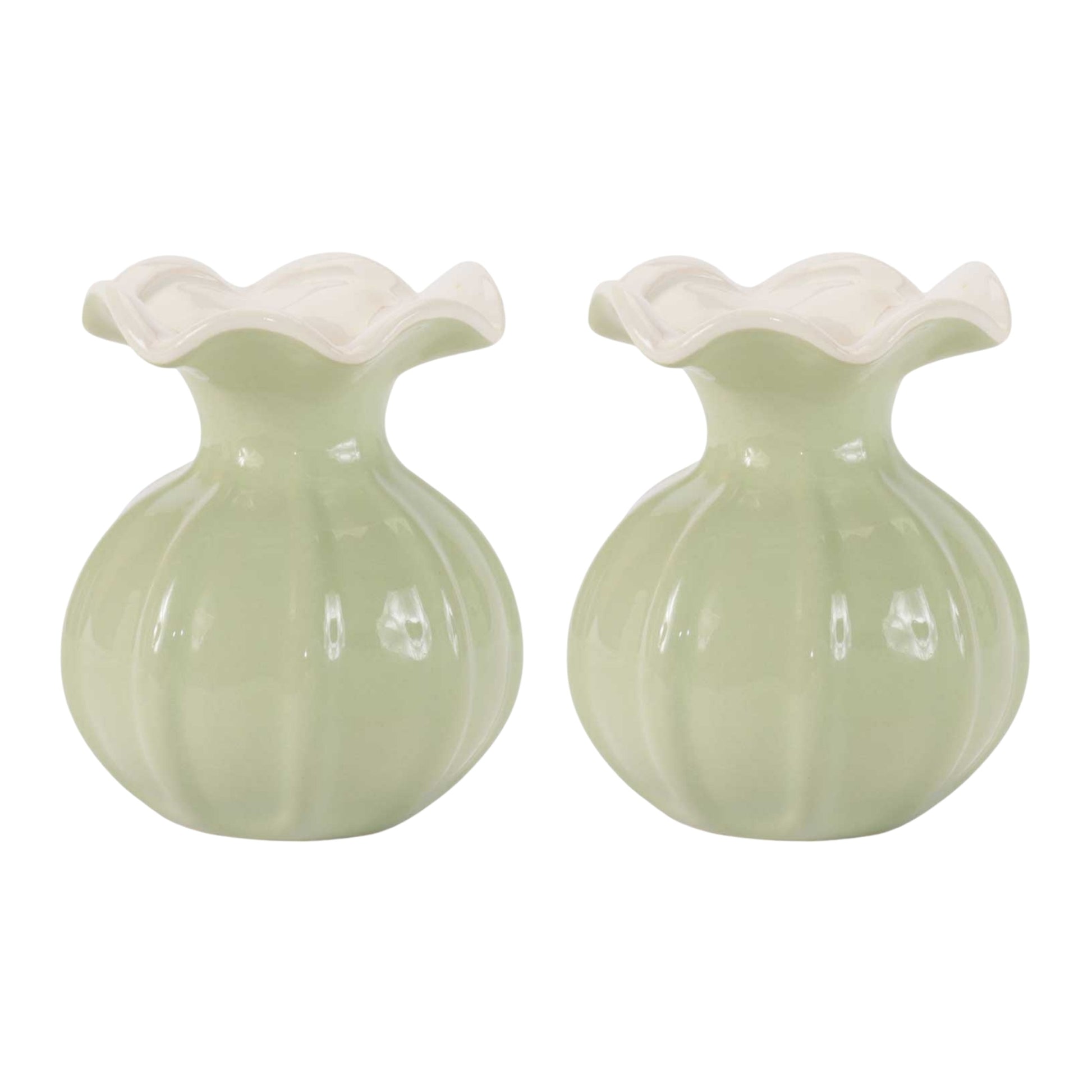 Scalloped Mini Vase (Set of 2) alternate view 3