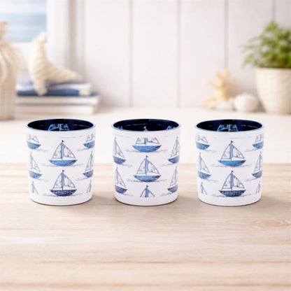 Sailboat Print Votive Holder (Set of 3) alternate view 2