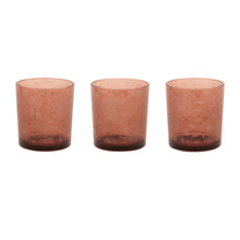 Amber Floral Print Votive Holder (Set of 3)