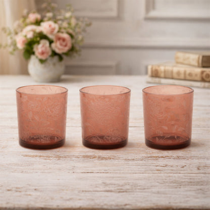 Amber Floral Print Votive Holder (Set of 3) alternate view 2