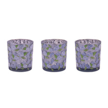Frosted Hydrangea Print Votive Holder (Set of 3)