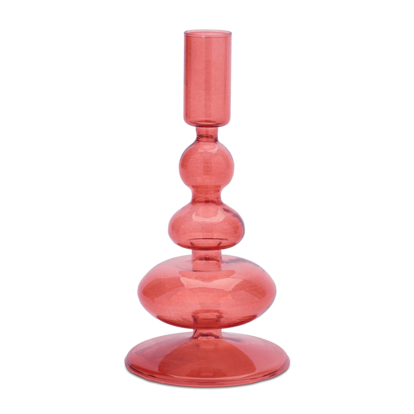 Multicolored Glass Taper Candle Holder (Set of 3) alternate view 3