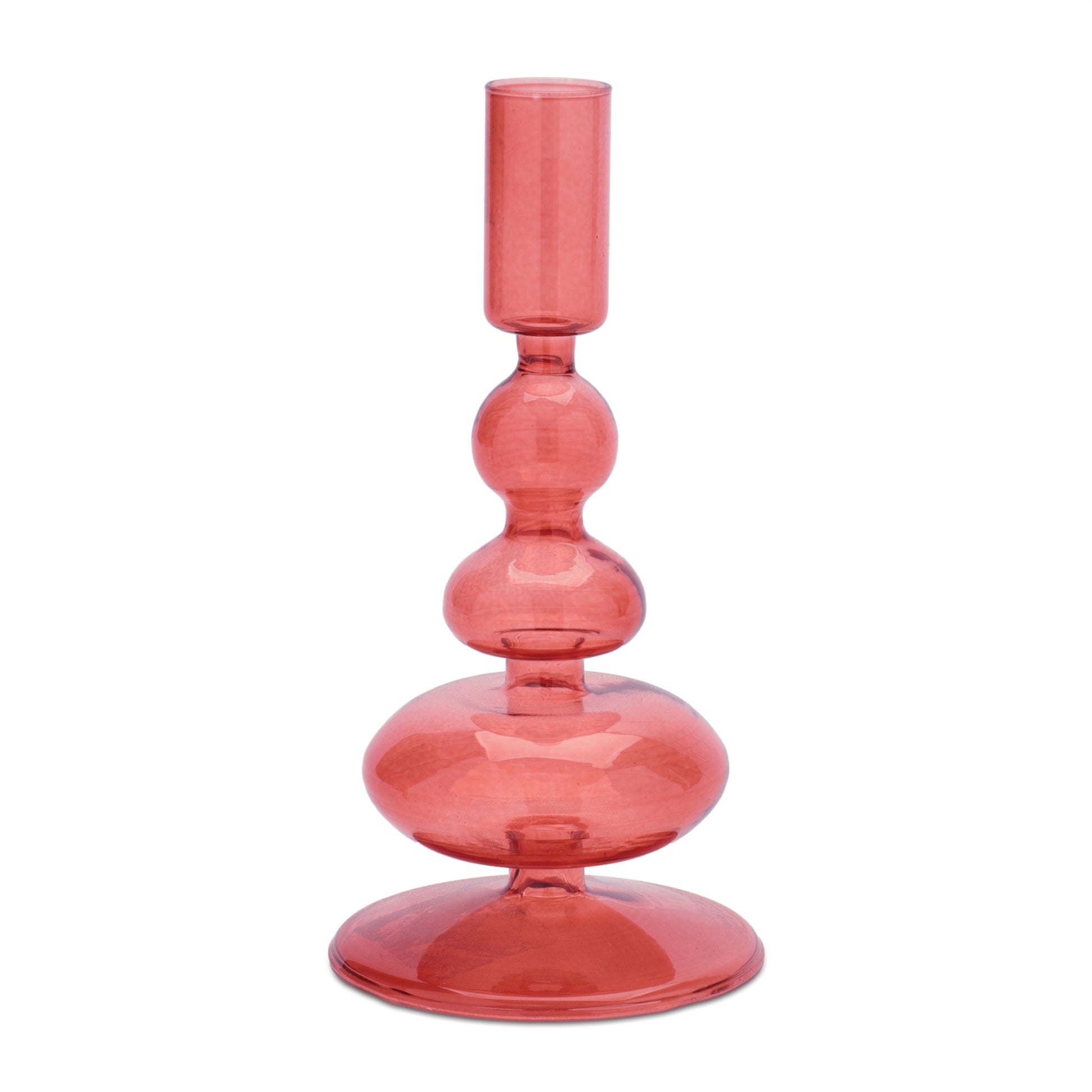 Multicolored Glass Taper Candle Holder (Set of 3) alternate view 3