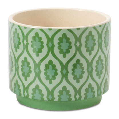 Geometric Patterned Dolomite Planter (Set of 2) alternate view 3
