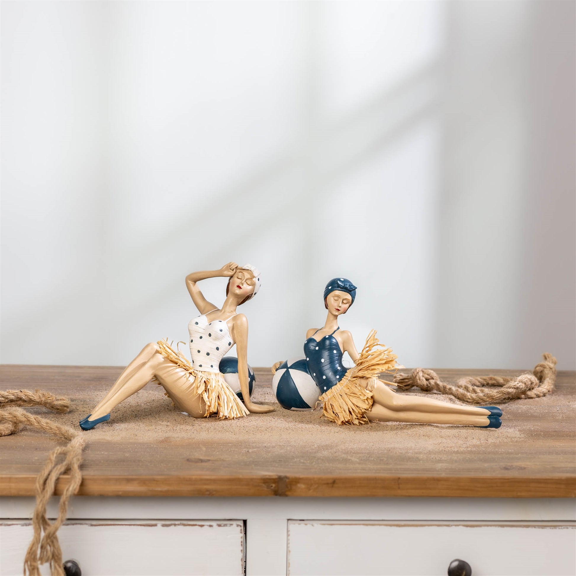 Retro Beach Babe Figurine (Set of 2) alternate view 2