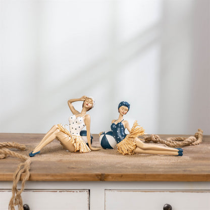 Retro Beach Babe Figurine (Set of 2) alternate view 2