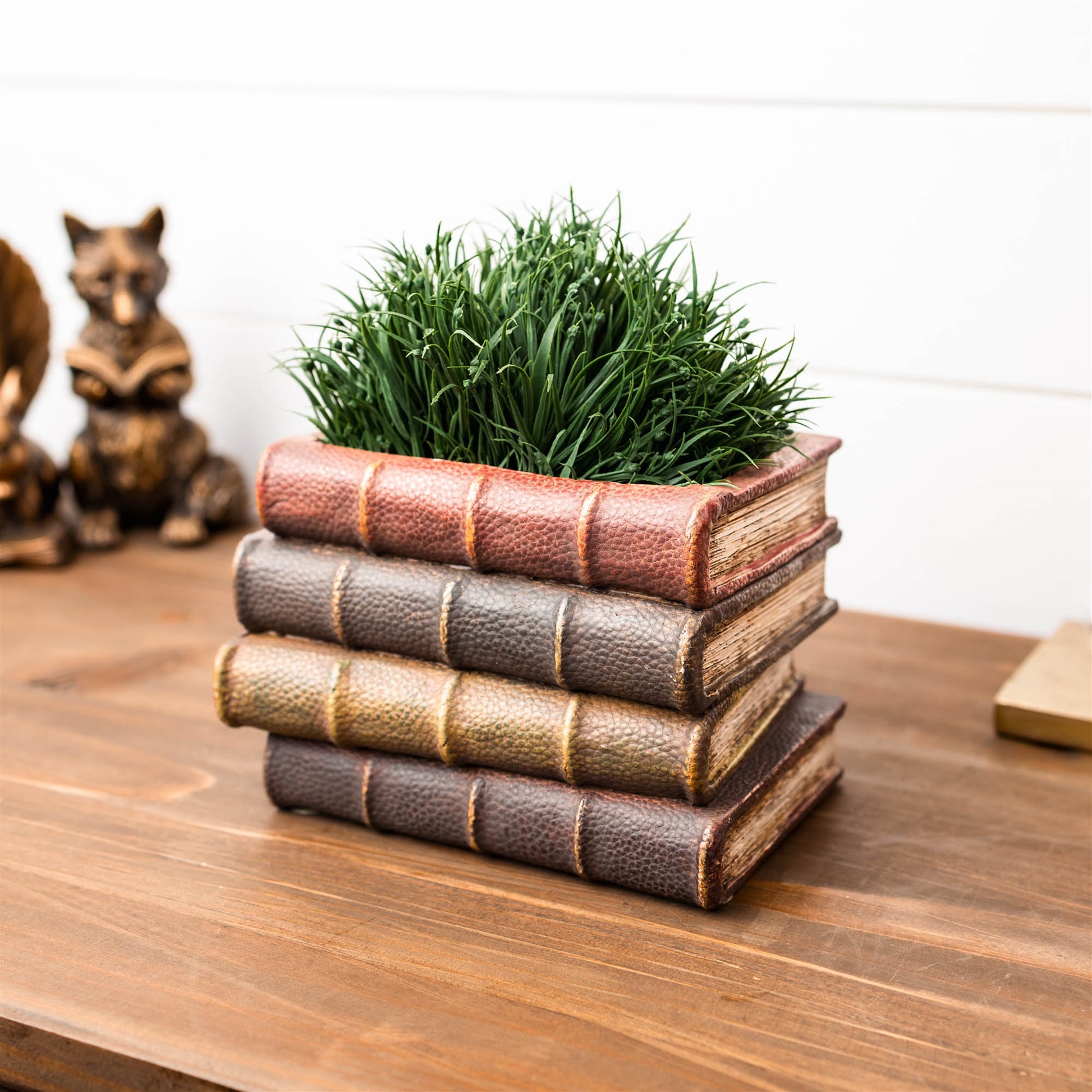 Decorative Book Stack Vase 5"H alternate view 2