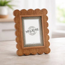 Scalloped Wood 4x6 Photo Frame 10"H alternate view 2