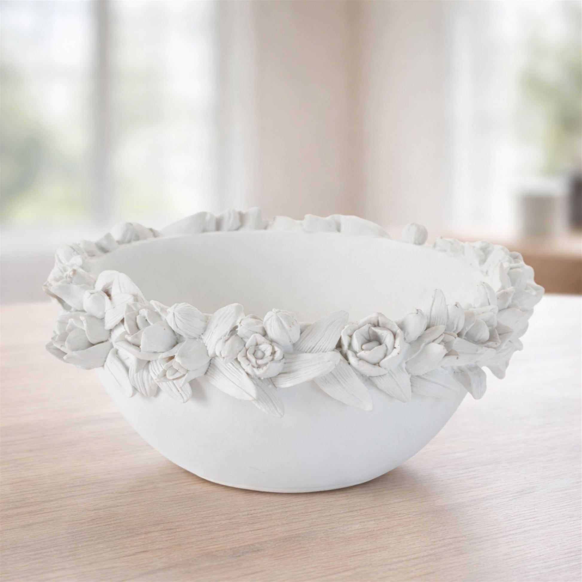 Decorative Floral Sculpted Bowl alternate view 3