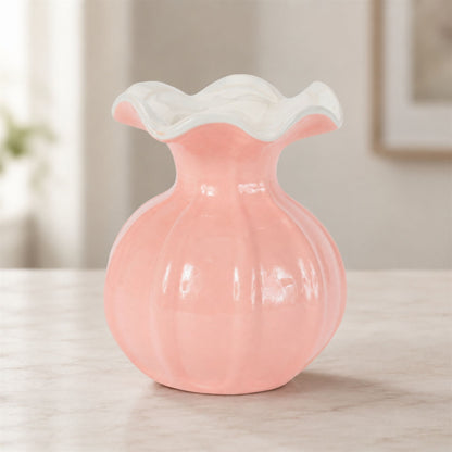 Ribbed Ruffle Rim Vase (Set of 2) alternate view 2
