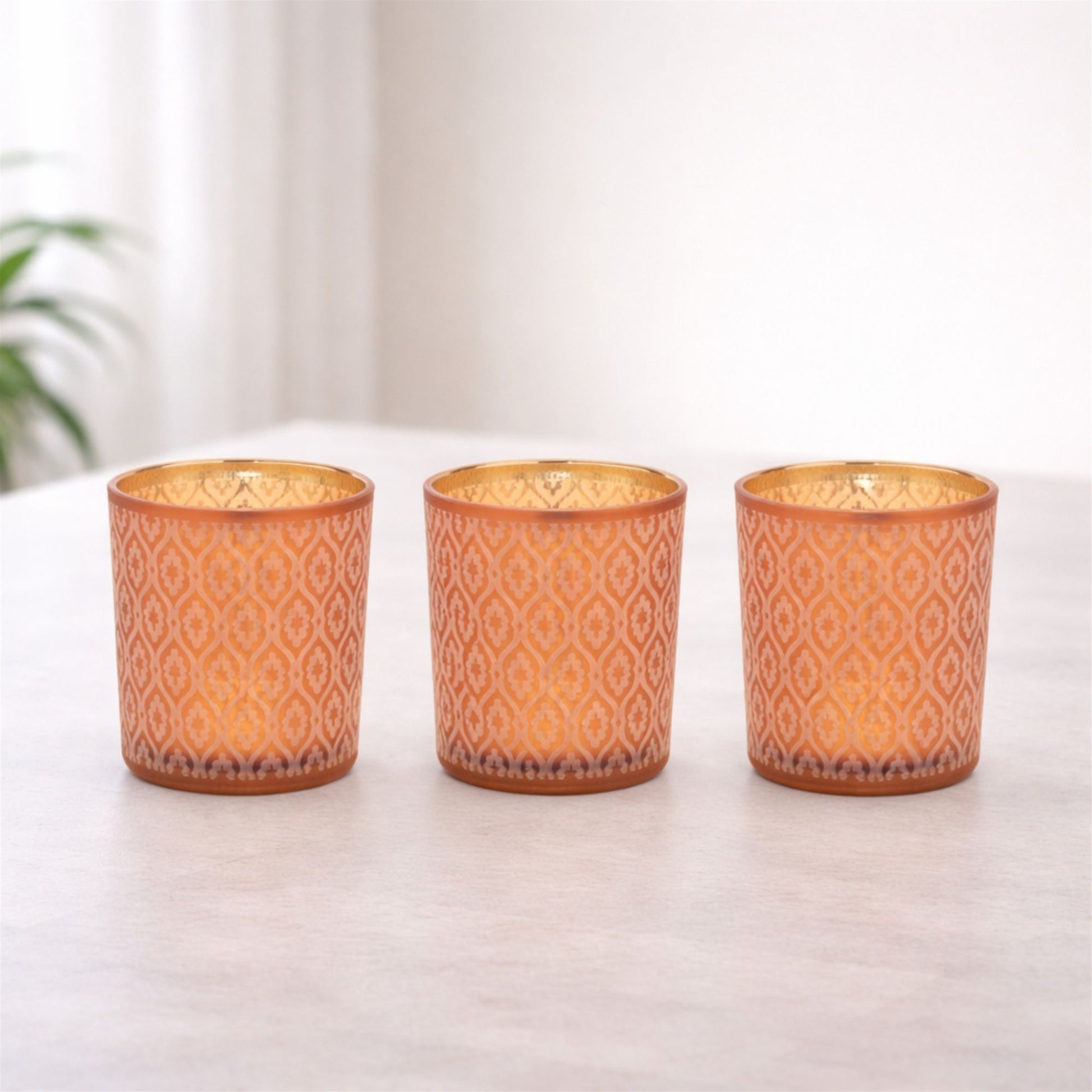 Geometric Patterned Votive Holder (Set of 3) alternate view 2