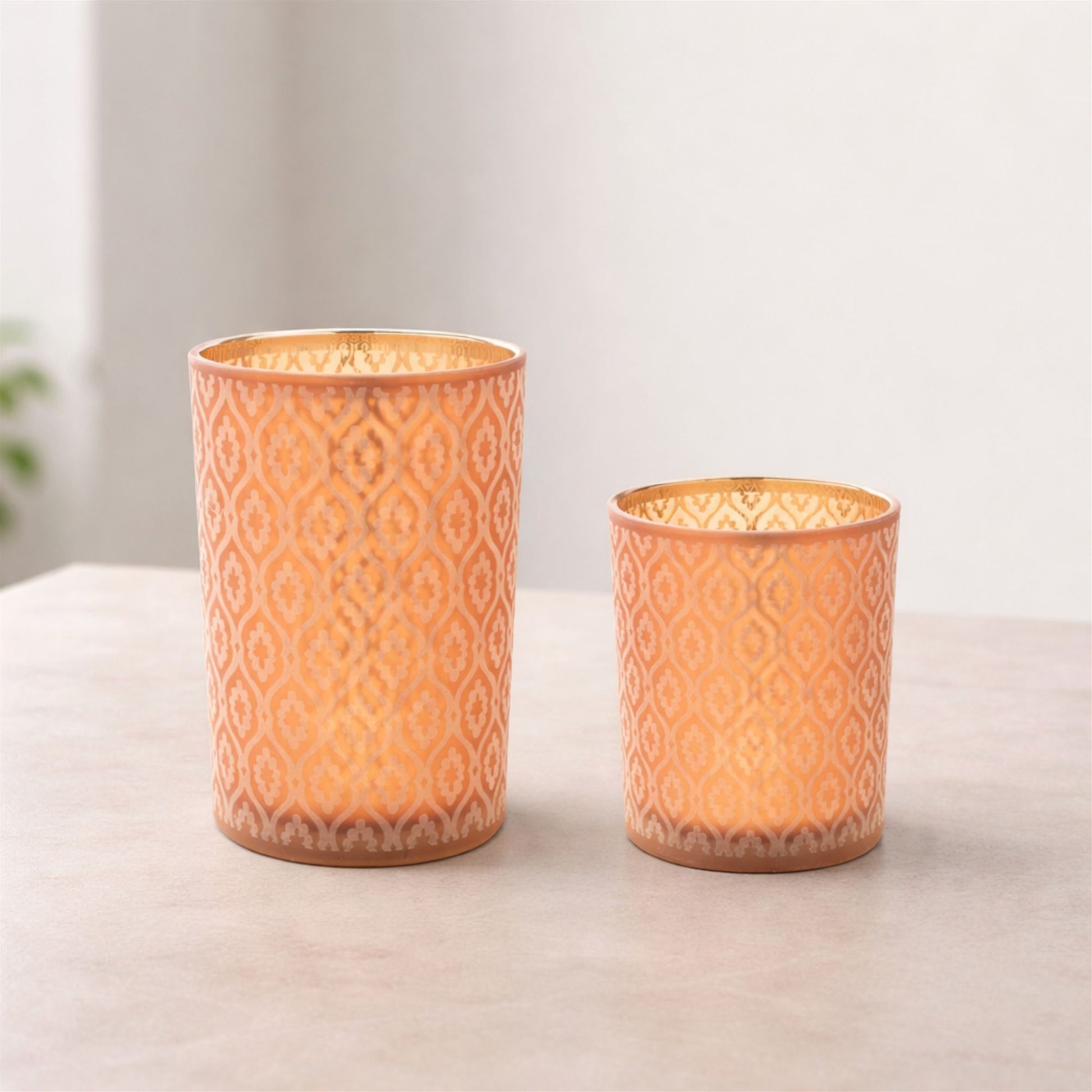 Geometric Patterned Candle Holder (Set of 3) alternate view 2