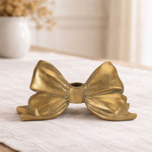 Sculpted Bow Taper Candle Holder 5"H alternate view 2