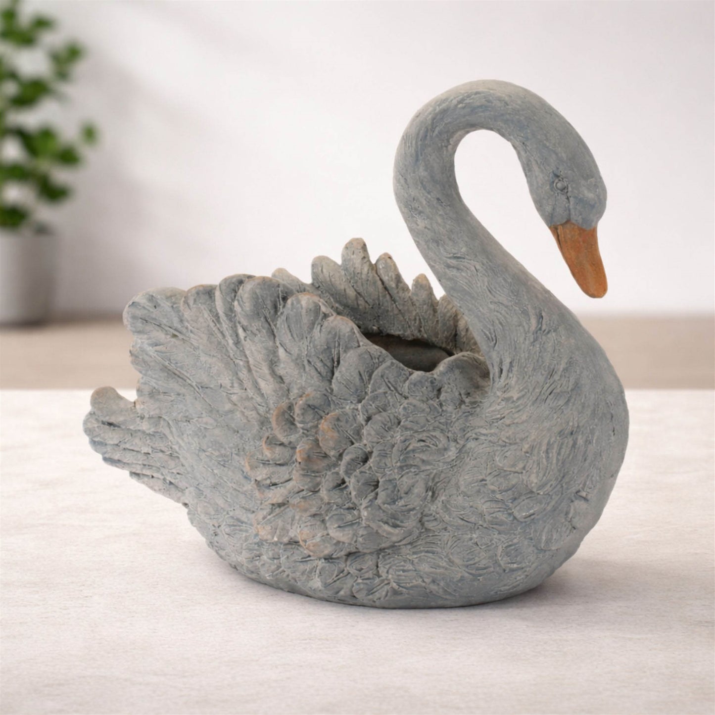 Decorative Swan Resin Planter 18"L alternate view 2