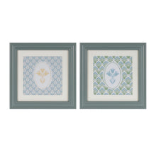 Framed Floral Wall Print (Set of 2)
