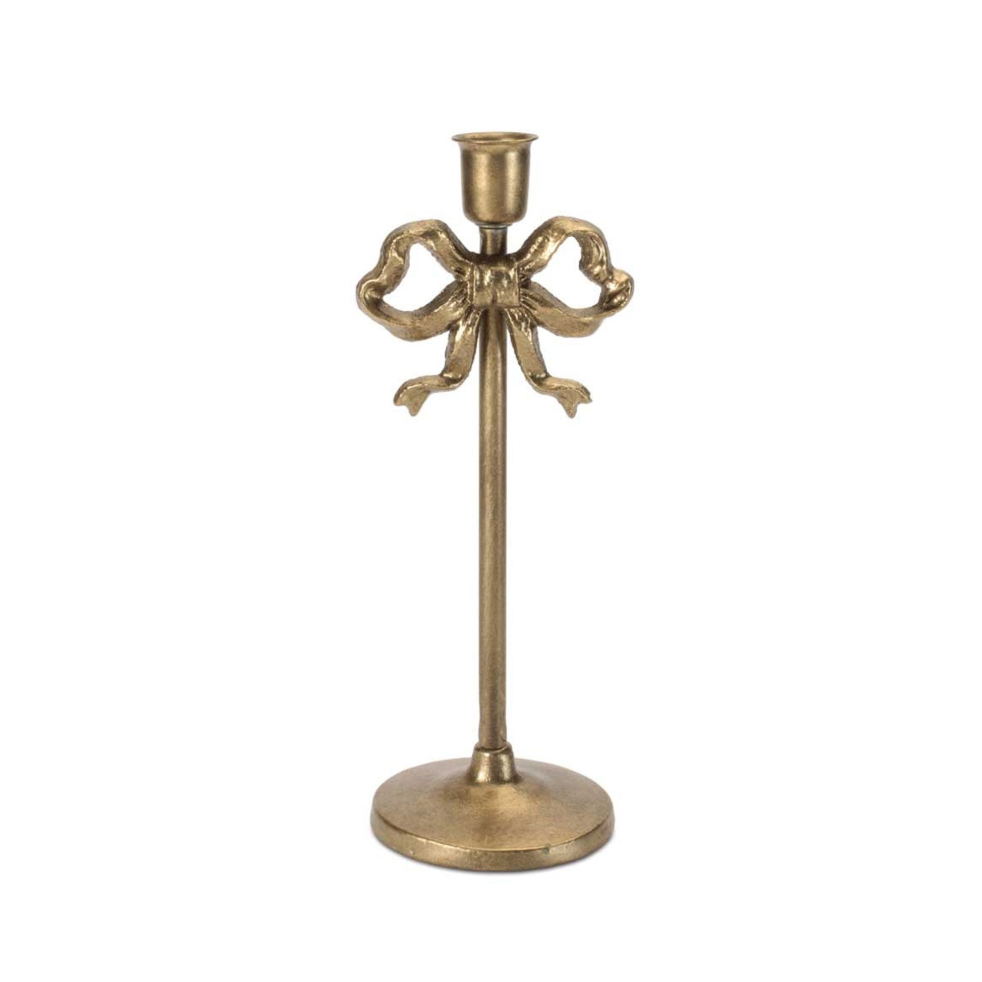 Sculpted Bow Taper Candle Holder (Set of 2) alternate view 4
